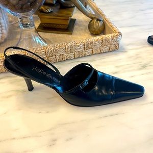 Yves Saint Laurent ~ Black Kitten Heel - 2 inch heel - Size 10 Women’s